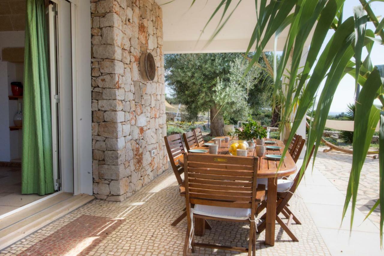 Le Gioie - Villa Macchia Mediterranea - Splendida Villa Vista Mare Immersa Nel Verde Torre Pali Exterior foto